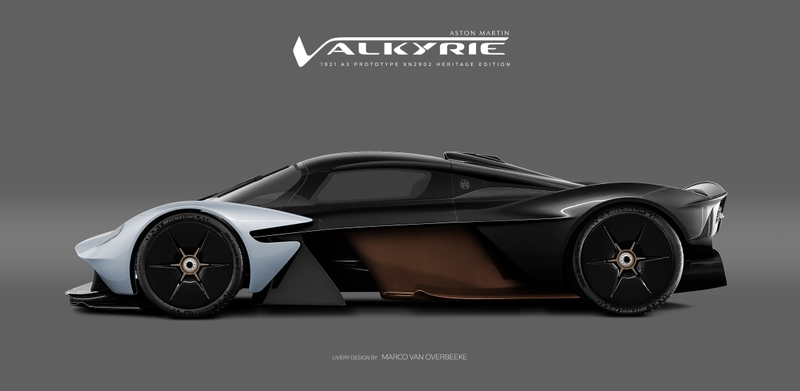 Illustration for article titled The Aston Martin Valkyrie Looks Especially Good In Classic Racing Liveries